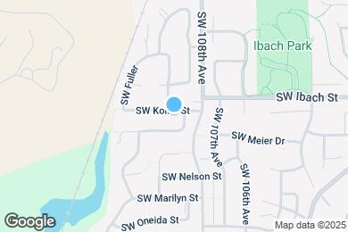 Map image of the property - 10942 SW Koller St