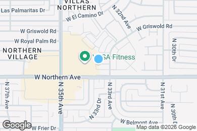 Map image of the property - 3321 W Loma Ln