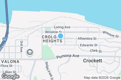 Map image of the property - 725 Alhambra St