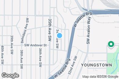 Map image of the property - 3836 34th Ave SW