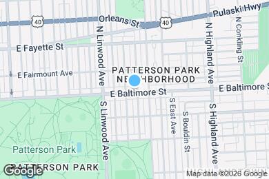 Map image of the property - 3014 E Baltimore St