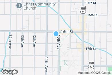 Map image of the property - 1615 10th Ave