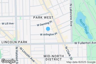 Map image of the property - 558 W Arlington Pl