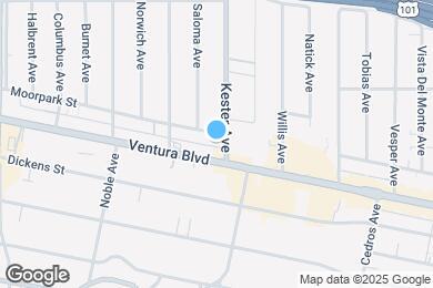 Map image of the property - 14900 Moorpark Street