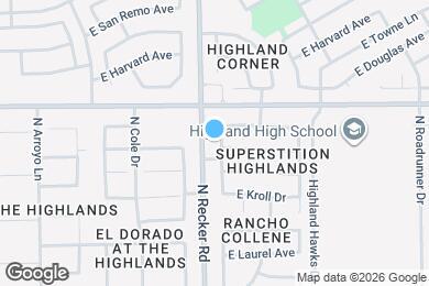Map image of the property - 730 N Swallow Ln