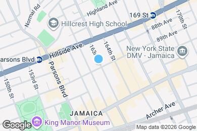 Map image of the property - 152-11 89th Ave