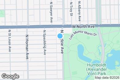 Map image of the property - 1510 N Kedzie Ave