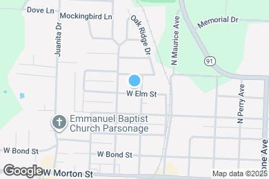 Map image of the property - 1609 W Elm St