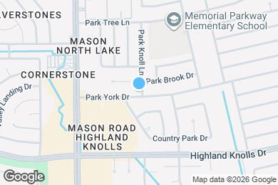 Map image of the property - 21702 Park York Dr