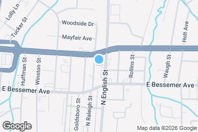 Map image of the property - 1012 N Raleigh St