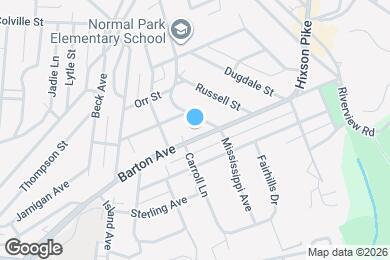 Map image of the property - 615 Barton Ave