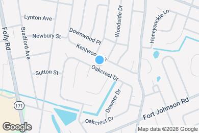 Map image of the property - 1133 Oakcrest Dr