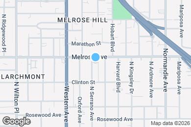 Map image of the property - 648 N Serrano Ave