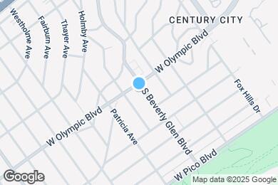 Map image of the property - 2201 S Beverly Glen Blvd