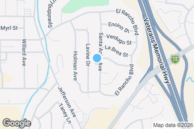 Map image of the property - 1251 Santa Anita Ave