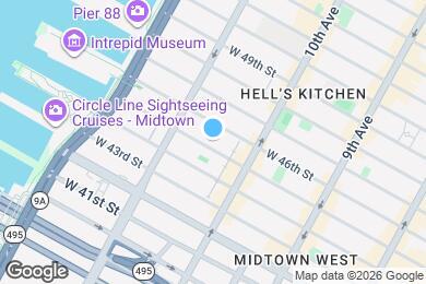 Map image of the property - 527 W 45th St