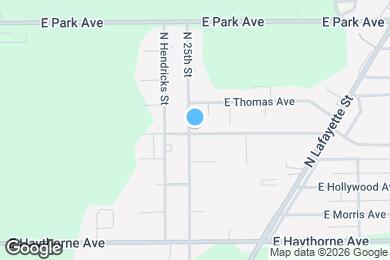 Map image of the property - 2506 E Dexter Ave