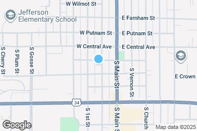 Map image of the property - 110 S Pleasant St