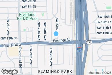 Map image of the property - 1121 SW 22nd Ave