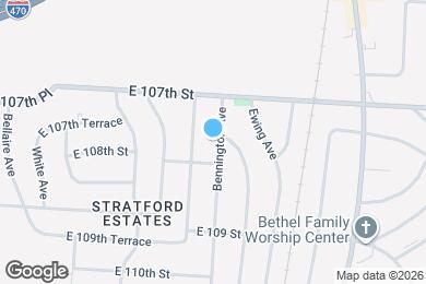Map image of the property - 10712 Bennington Ave