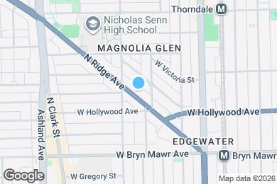 Map image of the property - 5729 N Ridge Ave