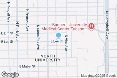 Map image of the property - 1409 E Lee St