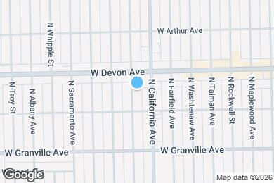 Map image of the property - 6329 N Mozart St