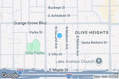 Map image of the property - 582 N Oakland Ave