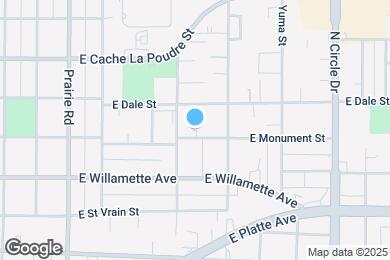 Map image of the property - 2514 E Monument St