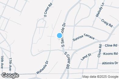 Map image of the property - 1723 S Seminole Dr