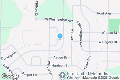 Map image of the property - 338 Ponderosa Dr