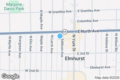 Map image of the property - 256 N Addison Ave