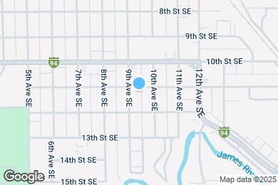 Map image of the property - 910 11th St SE