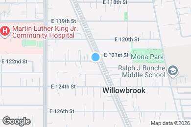 Map image of the property - 12201 S Willowbrook Ave