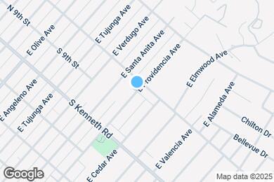 Map image of the property - 957 E Providencia Ave