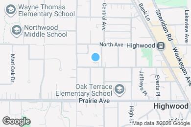 Map image of the property - 316 Highwood Ave