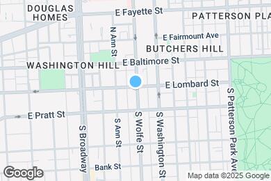 Map image of the property - 1839 E Lombard St