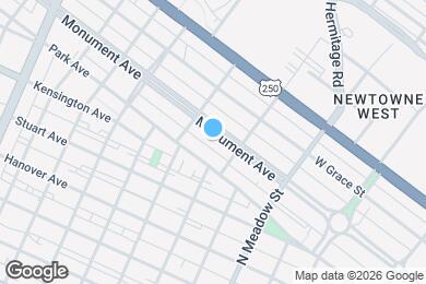 Map image of the property - 2215 Monument Ave