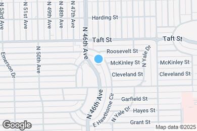 Map image of the property - 1501 N 46th Ave