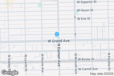 Map image of the property - 500 N Damen Ave
