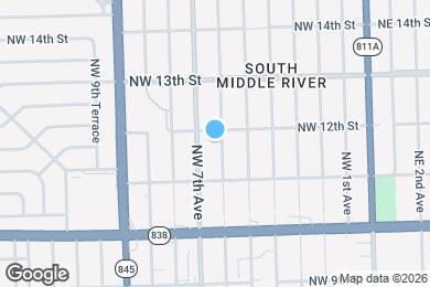 Map image of the property - 1135 NW 6th Ave