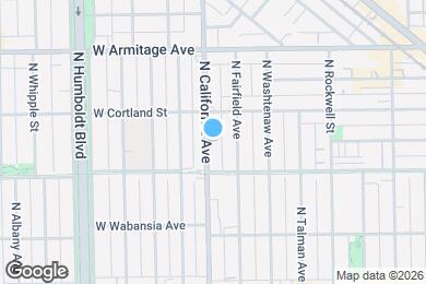 Map image of the property - 1831 N California Ave