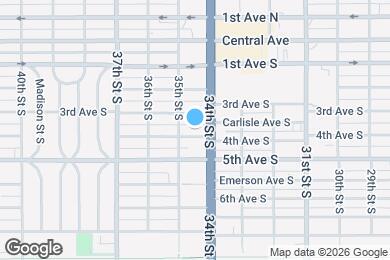 Map image of the property - 3421 4th Ave S