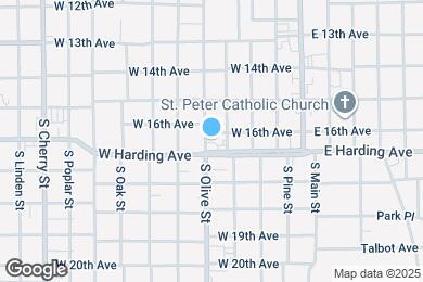 Map image of the property - 1603 S Olive St