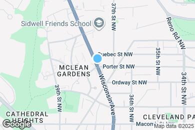 Map image of the property - 3601 Wisconsin Ave NW