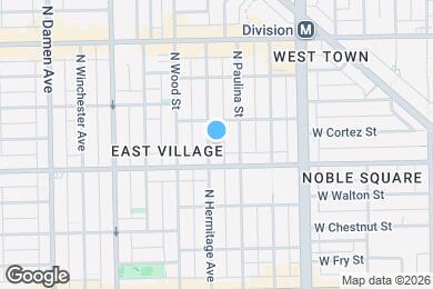 Map image of the property - 1021 N Hermitage Ave