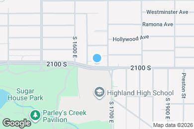 Map image of the property - 1655 E 2100 S