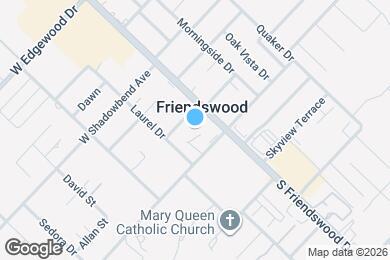 Map image of the property - 408 S Friendswood Dr