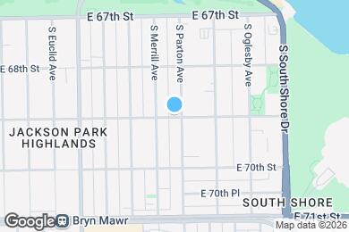 Map image of the property - 6903 S Paxton Ave
