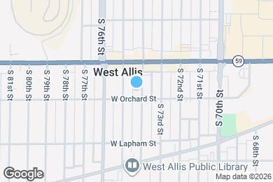 Map image of the property - 1457 S 74th St